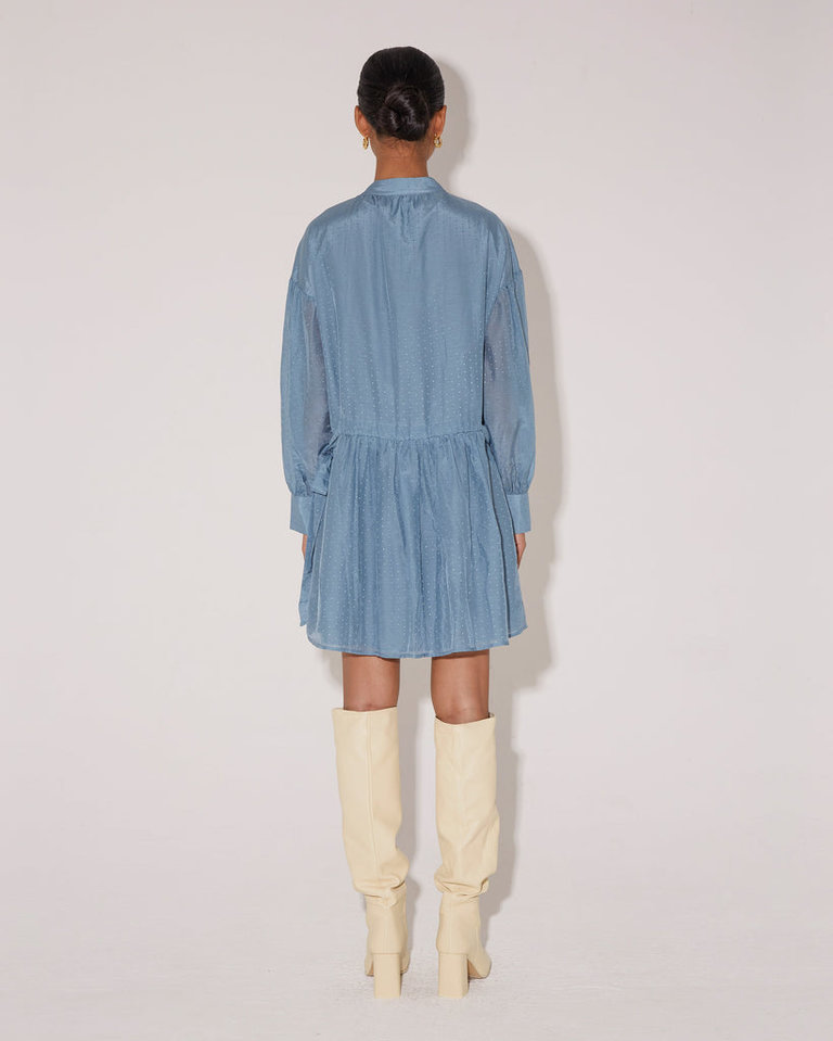 Magali Pascal // Anita Shirt Dress Stone Blue