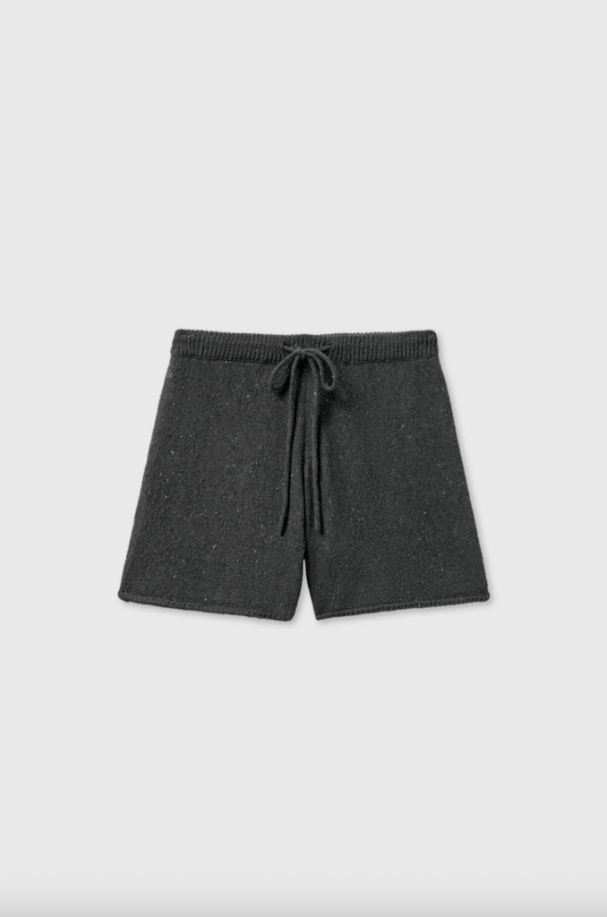 Cordera Cordera // Heather cotton shorts Charcoal