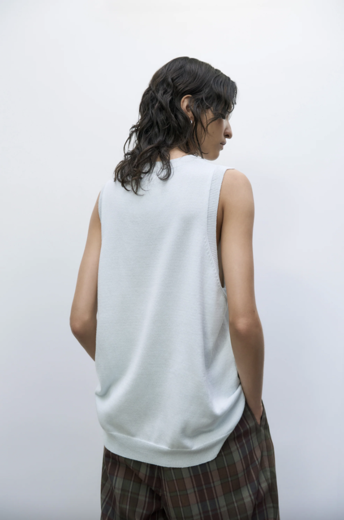 Cordera Cordera // Cotton tank top Glacier