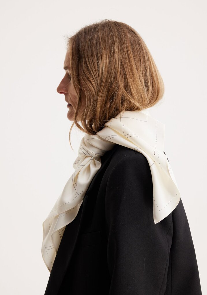 Róhe Róhe // Squared silk print scarf