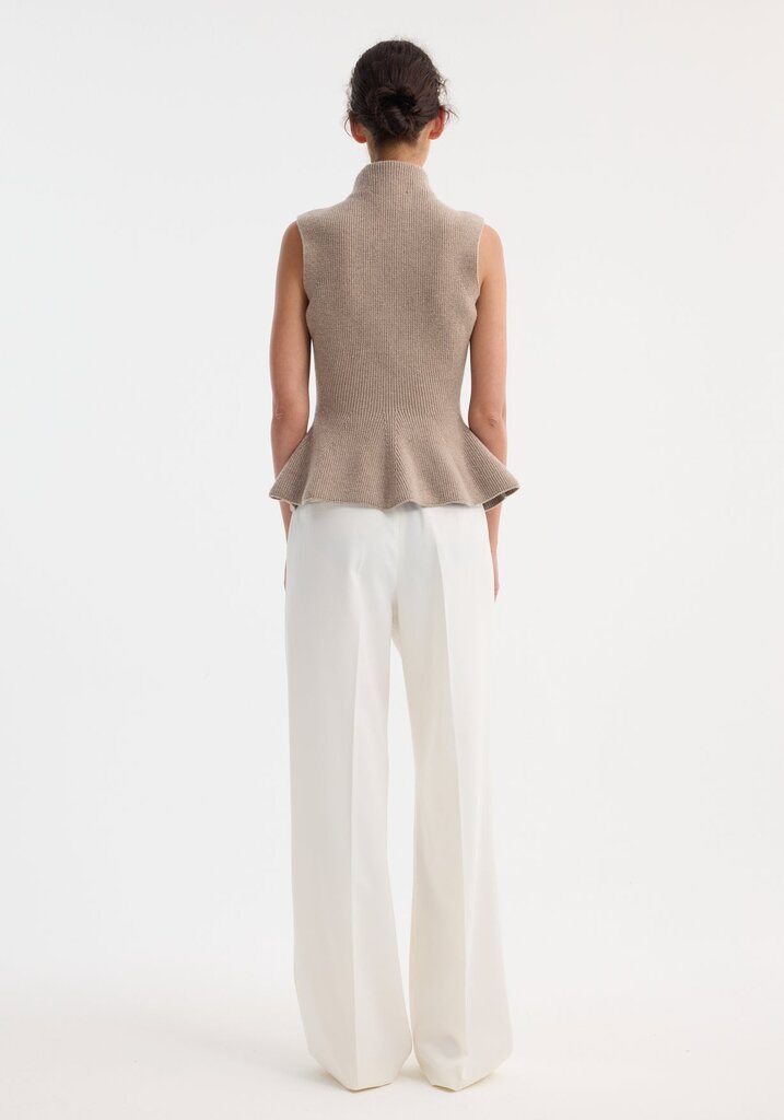 Róhe Róhe // Sculptural Sleeveless Knitted Top