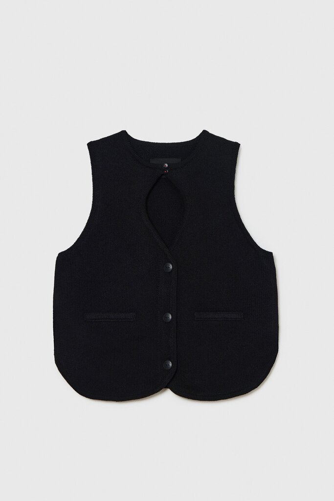 Cordera Cordera // Cut-Out Boat Neck Waistcoat