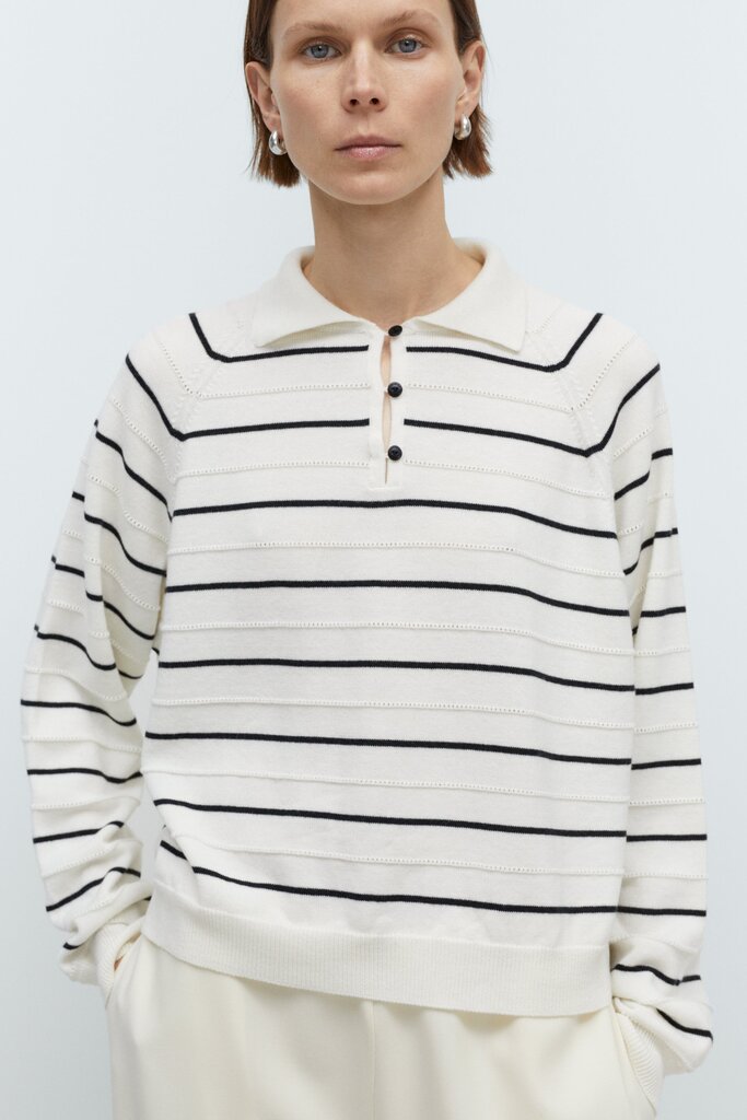 Cordera Cordera // Merino Wool Striped Polo