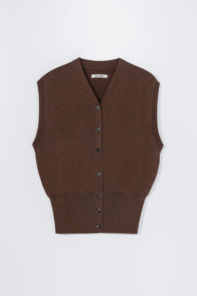 Cordera Cordera // Flecked Cotton Waistcoat