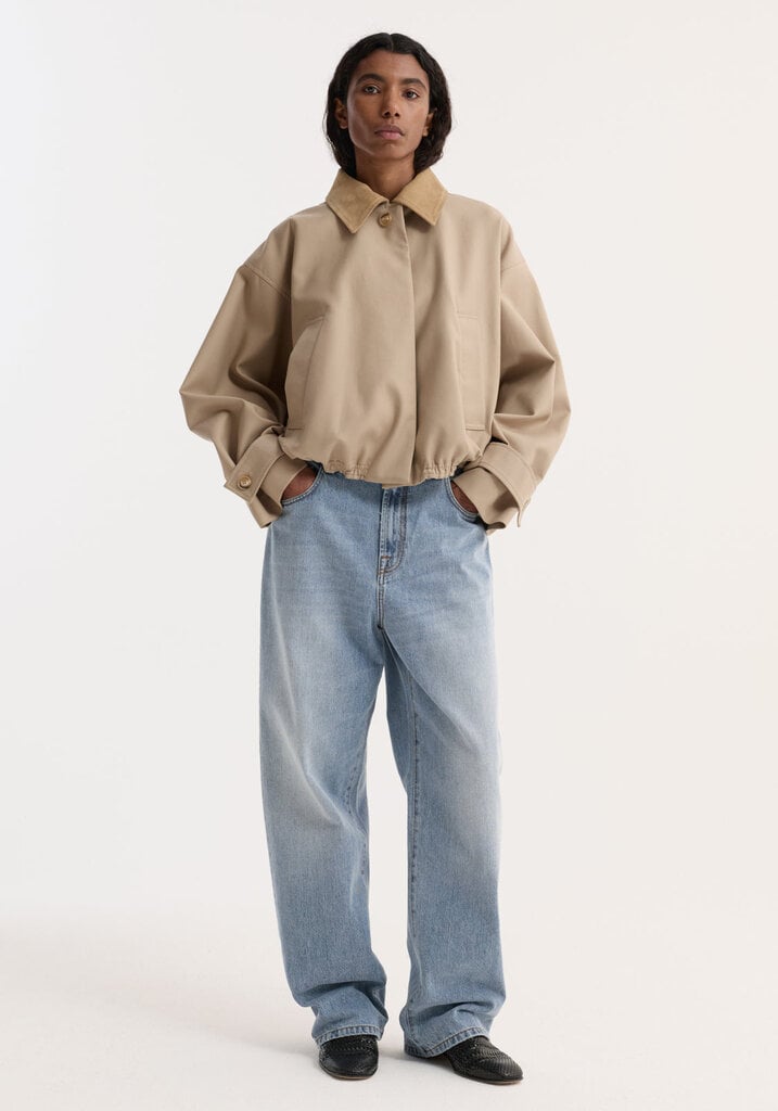 Róhe Róhe // Suede collar blouson jacket