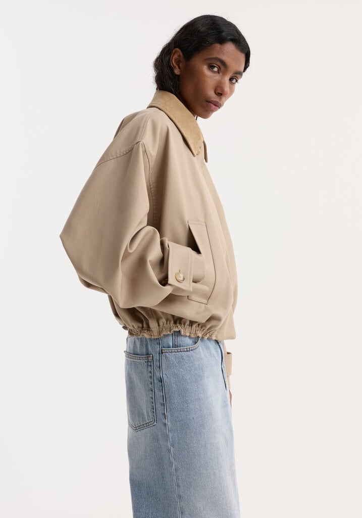 Róhe Róhe // Suede collar blouson jacket