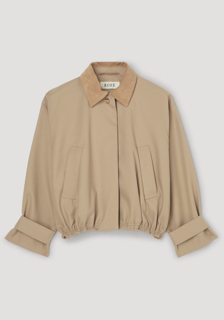 Róhe Róhe // Suede collar blouson jacket