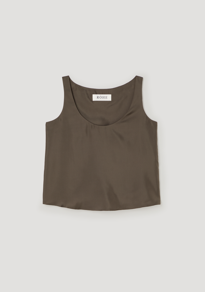 Róhe Róhe // Silk scoop-neck top