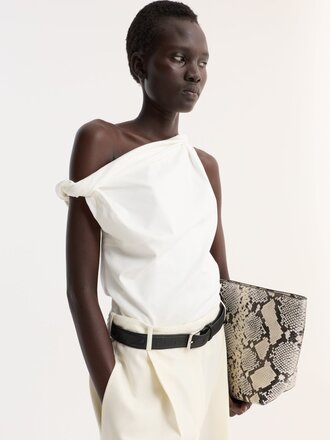 Róhe Sculptural cotton silk top