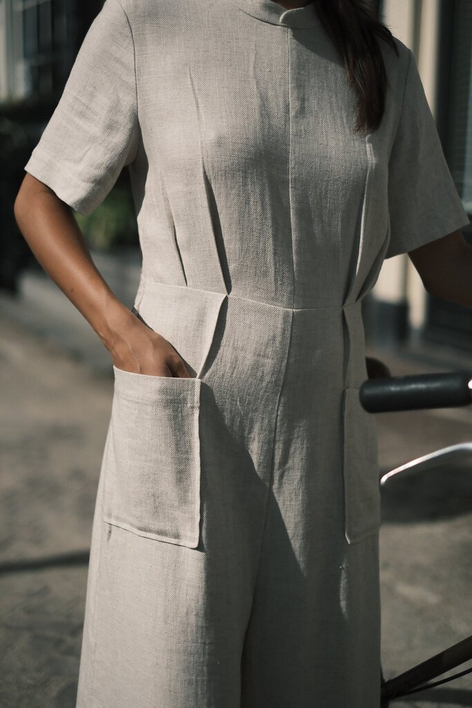 7115 7115 // Mandarin Jumpsuit