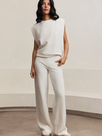 Lune Moon padded shoulder top