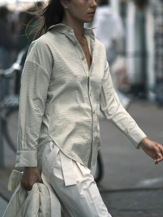7115 Striped Dolman Shirt
