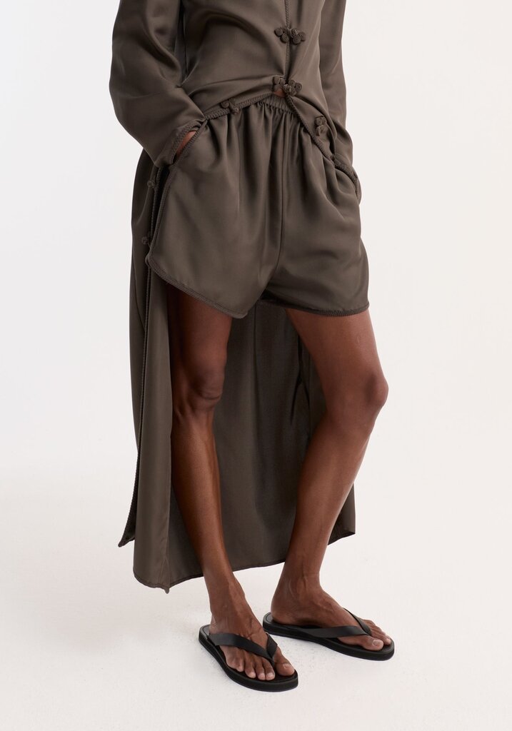 Róhe Róhe // Taped silk shorts