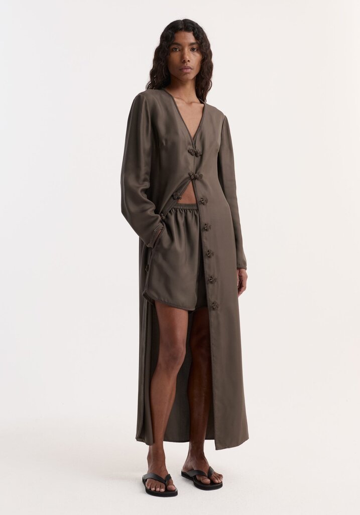 Róhe Róhe // Taped silk shorts