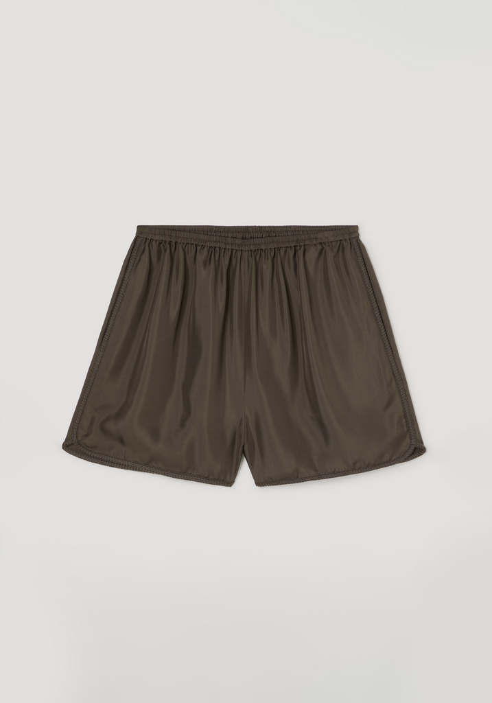 Róhe Róhe // Taped silk shorts