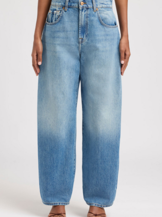 Seven for all Mankind Bonnie Curvilinear Skyfrost