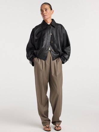 Róhe Leather blouson jacket