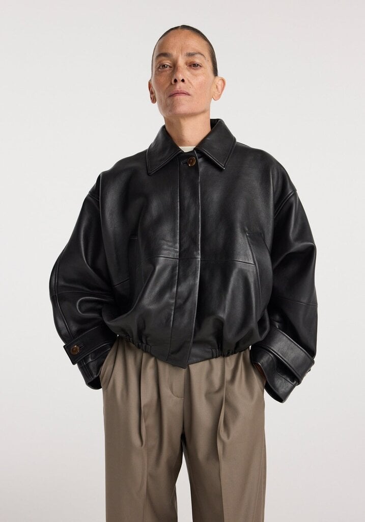 Róhe Róhe // Leather blouson jacket
