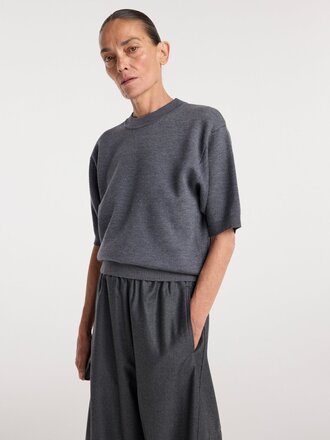 Róhe Compact knitted top