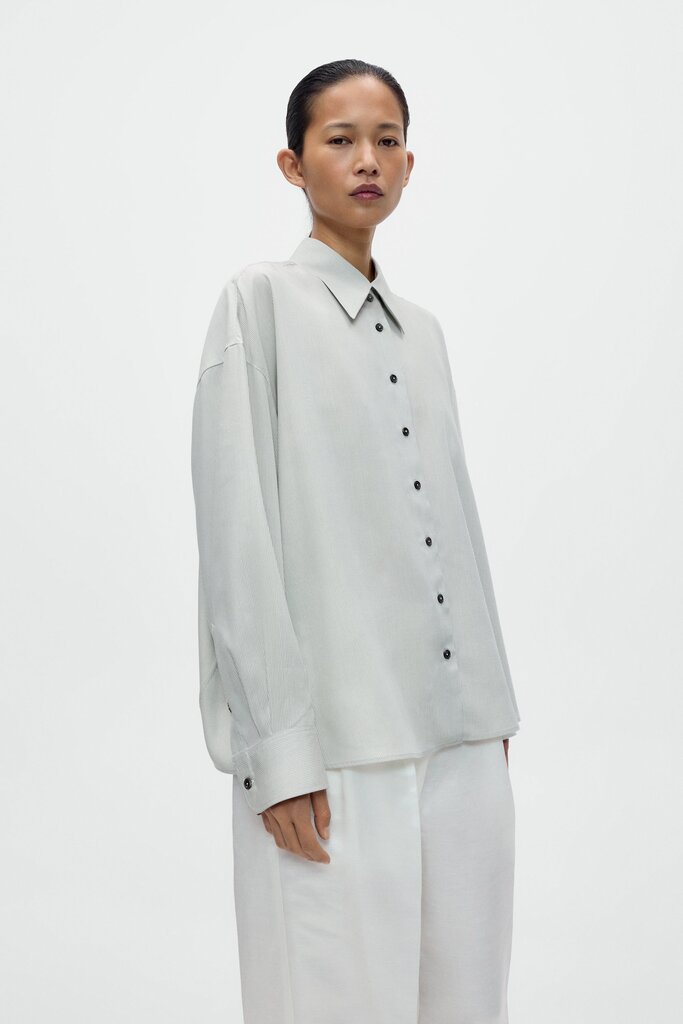 Cordera Cordera // Pinstriped Oversized Shirt