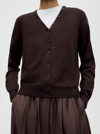 Cordera Merino Wool Button Cardigan