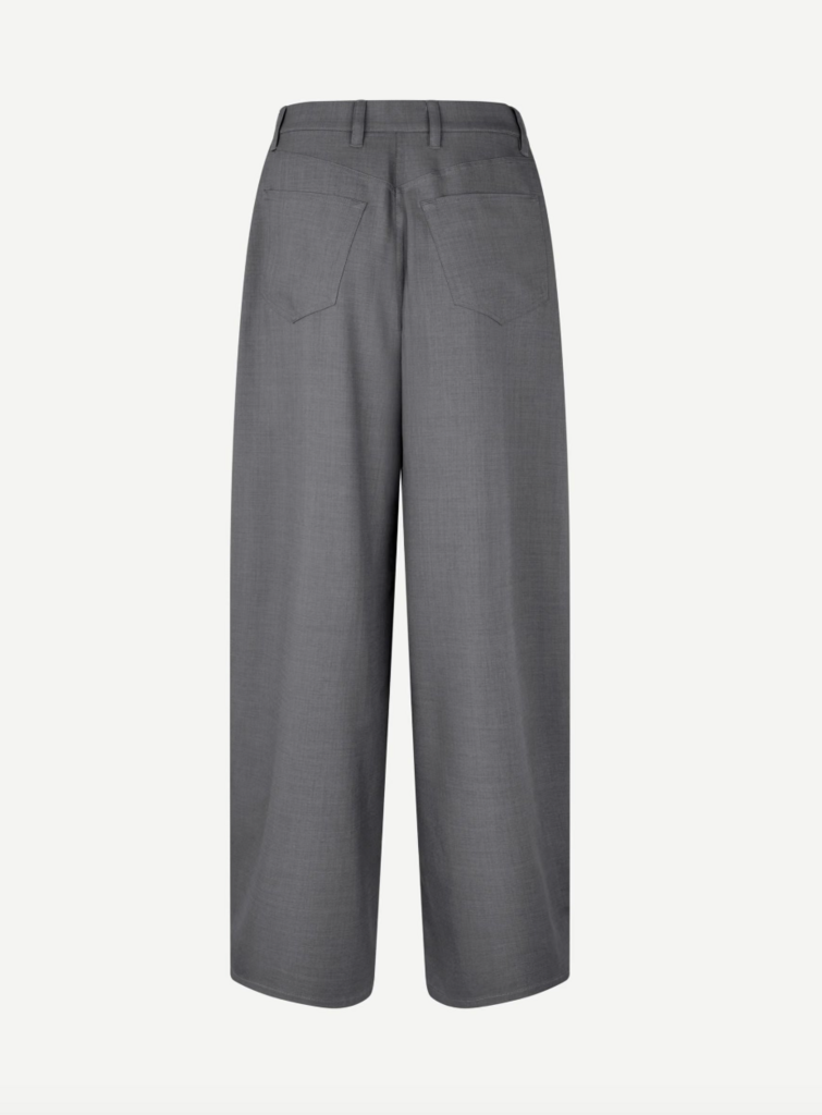 Samsoe Samsoe Samsoe Samsoe // Saharper Pleat Trousers Dark Grey Mel.