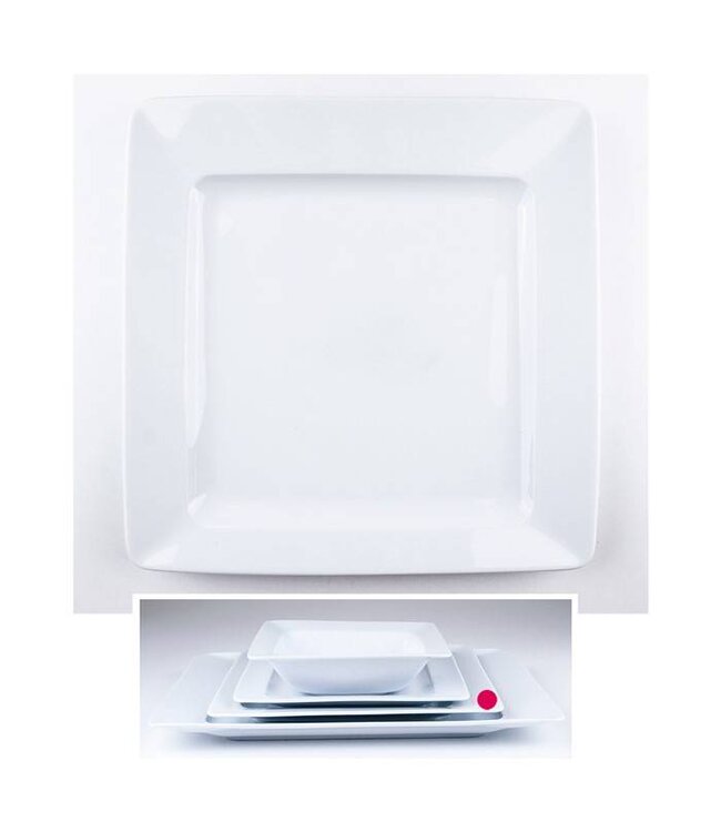 Vierkante borden 26cm