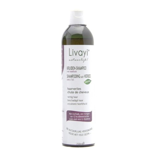 Livayi Shampooing aux herbes et à l'ail pour la perte de cheveux 250 ml 