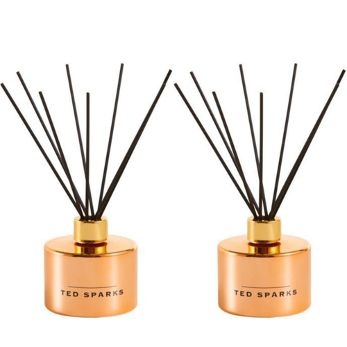 Ted Sparks Rose Gold Cedarwood and African Flower Diffuser 2 Stuks Ted Sparks Rose Gold Cedarwood and African Flower Diffuser 2 Stuks