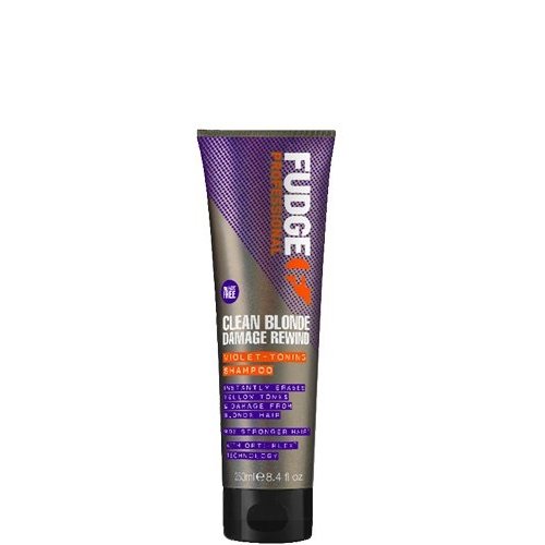 Fudge Clean Blonde Damage Rewind Violet-Toning Shampoo 250ml 