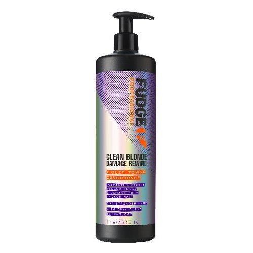 Fudge Revitalisant tonifiant à la violette Clean Blonde Damage Rewind 1L 