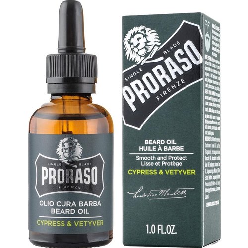 Proraso Huile à Barbe Cyprès Vertiver 30ml 