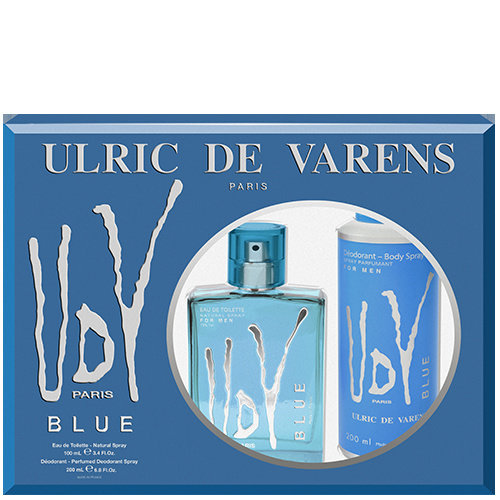 Ulric de Varens Blue Coffret Eau de Toilette 100ml + Perfumed Deodorant 200ml 