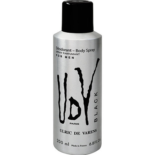 Ulric de Varens Black Perfumed Deodorant Spray 200ml Ulric de Varens Black Perfumed Deodorant Spray 200ml