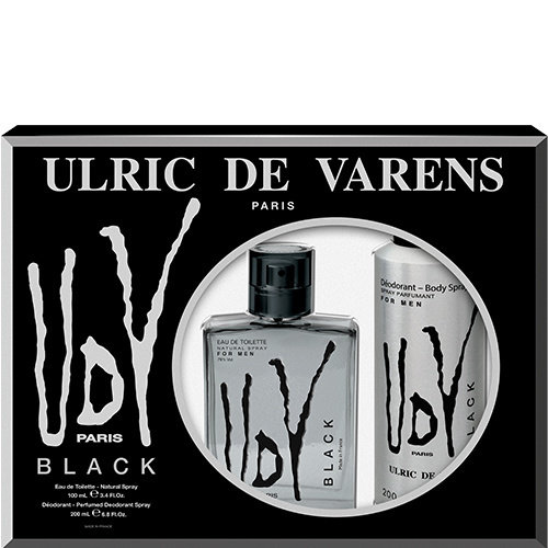 Ulric de Varens Black Coffret Eau de Toilette 100 ml + Déodorant Parfumé 200 ml 