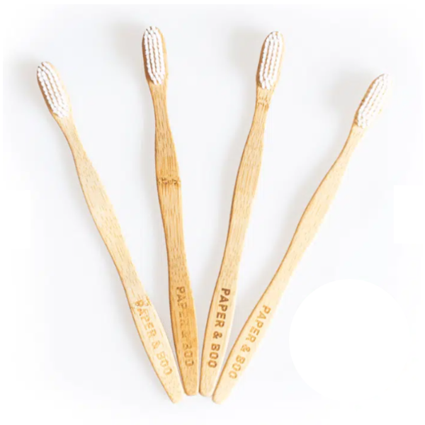 Brosses à dents en bambou (4 pièces)