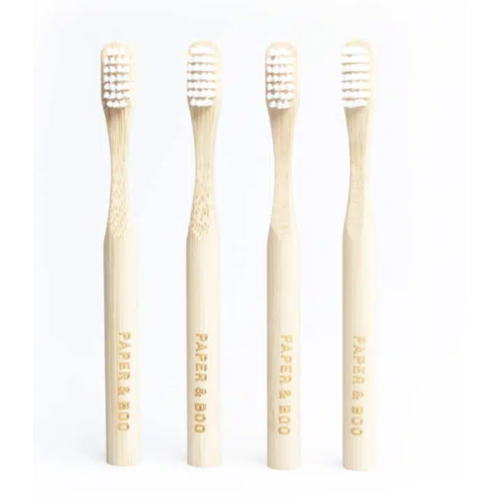 ShampooBars Bamboe Tandenborstels Kinderen (4 stuks) ShampooBars Bamboe Tandenborstels Kinderen (4 stuks)