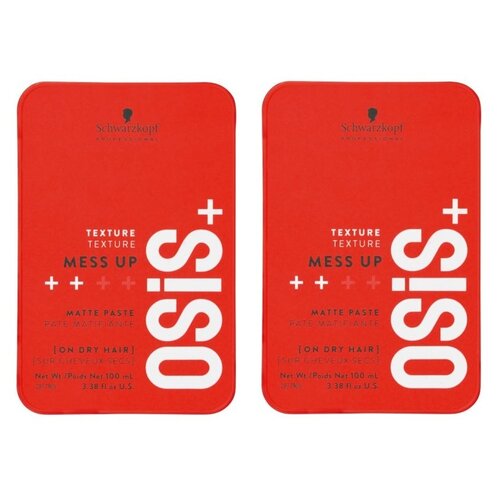 Schwarzkopf Osis Mess Up, 2 x 100 ml, VALUE PACKAGE! 