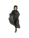 Sibel Mystery Hooded Cloak Black