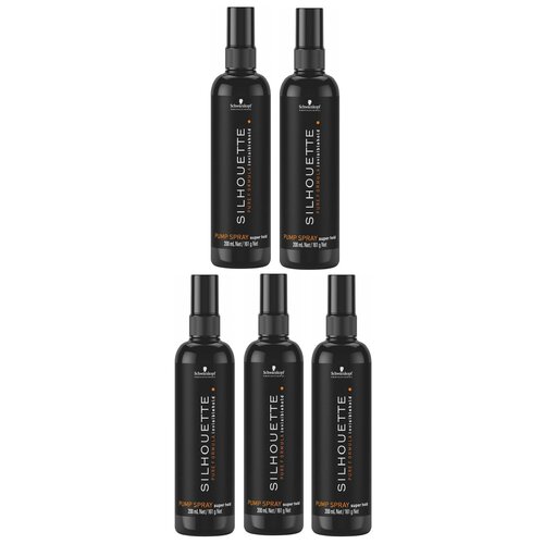 Silhouette Super Hold Pump Spray, 5 x 200ml VOORDEEL PAKKET! Silhouette Super Hold Pump Spray, 5 x 200ml VOORDEEL PAKKET!
