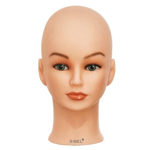 Sibel Practice Head, Bald For Hairpieces and Extensions 