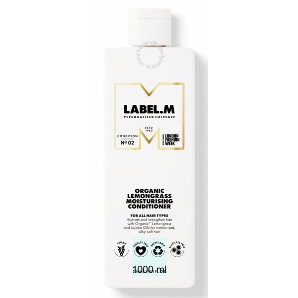 Après-shampooing hydratant biologique à la citronnelle, 1000 ml