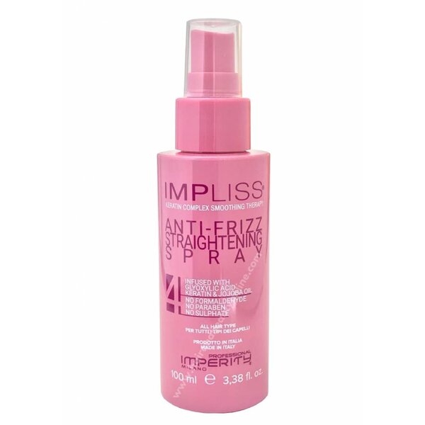 Impliss Anti-Frizz Straightening Spray, 100ml