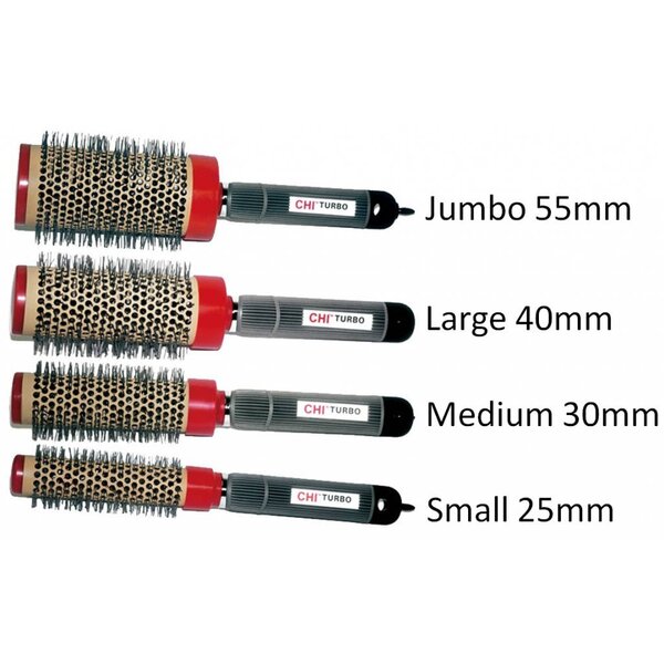 Petite brosse ronde en céramique