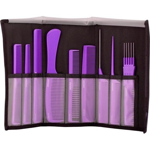 Ensemble de peignes trapèze violet 