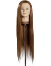 Angelina Practice Head – Professional hairdressing practice head with real hair for realistic cutting and styling training