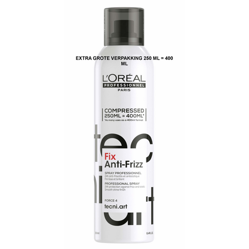 L'Oreal Tecni Art Fix Anti Frizz compressed  250 ml = 400ml 