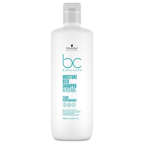 Schwarzkopf Bonacure Clean Performance Moisture Kick Shampoo, 1000ml 