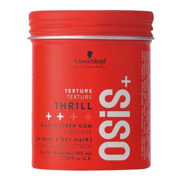 OSiS+ Thrill Fibre Gum 100 ml – Flexible styling gum with fibrous texture and restylable medium hold