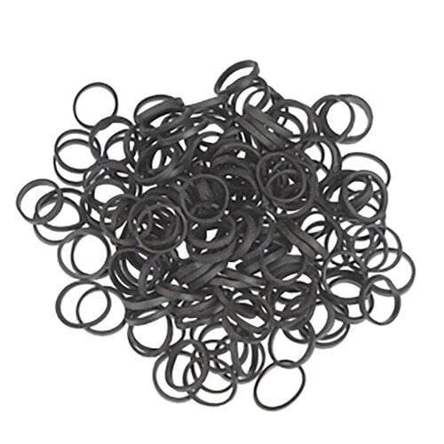 Sibel Elastiekjes Mini - Doos a 500 Stuks - Zwart 